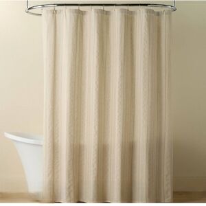 Hearth & Hand With Magnolia Vertical Stripe Shower Curtain Beige/Blush